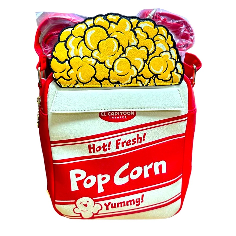 NWT Disney Destination D23 MOG WDI El Capitoon Popcorn Loungefly Crossbody Bag